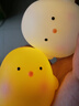 韩版可爱小鸡小夜灯卧室装饰品发光玩具幼儿园儿童生日分享小礼物 小鸡仔/黄色+白色/一对 实拍图