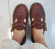 马丁（DR.MARTENS）8065 Mary Jane女夏季搭扣棕皮鞋浅口玛丽珍鞋 红棕色 36 实拍图