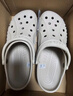 卡骆驰（CROCS）洞洞鞋贝雅男鞋女鞋轻便耐磨一脚蹬拖鞋休闲鞋|10126 矿物质蓝-4JQ 39 (240mm) 实拍图