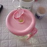【京东物流】可爱大容量花茶杯卡通玻璃杯泡茶水杯便携双饮杯子 粉色 500ml 实拍图