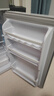 长城（GREAT WALL FRIDGE）家用迷你小冰箱小型冷冻冷藏保鲜宿舍出租房办公室节能省电双开门电冰箱 钛金黑126L【一级能效 全国联保】 实拍图