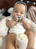 妈贝乐小蘑菇安抚牙胶婴儿牙胶宝宝防吃手硅胶玩具可水煮口欲期0-3-6月 【2-6月】蓝色蘑菇 1只装 无配件 硅胶 实拍图
