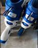EVERVON轮滑鞋儿童溜冰鞋男女童旱冰鞋KJ-337蓝色附护具头盔S号适31-34码 实拍图