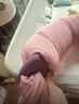 舒适宝新生儿安抚枕头蒙氏糖果枕 0-1岁婴儿防偏头多功能侧睡枕宝宝用品 柔粉（硅胶卡扣+感官启蒙+秘鲁棉+无荧光剂） 晒单实拍图