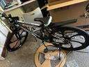 EG7山地自行车成人学生变速越野单车双减震赛车26寸青少年男女 六刀【升级减震 轻量铝架】黑白 26寸21速【适合：160-180CM】 实拍图