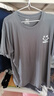 回力短袖男夏季t恤男纯棉透气打底衫圆领吸汗上衣潮流休闲男装灰色2XL 实拍图