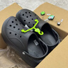 卡骆驰crocs贝拉洞洞鞋沙滩鞋包头女鞋厚底拖鞋|210062 黑色-001(含智必星） 39 (240mm) 实拍图