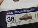 FILA斐乐斑斓鞋ROSETTA女鞋板鞋轻便厚底鞋增高复古休闲鞋 奶白/浅粉-GP 36 实拍图