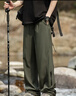 Homlean美式机能伞兵工装裤男春夏宽松直筒户外休闲登山裤ONE1军绿3XL 实拍图