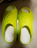 亚束2025运动拖鞋男厚底增高防滑户外踩屎感凉拖减震夏季外穿破茧系列 荧光绿【可拆卸内胆】 36-37 【35-36码脚拍这个】 实拍图