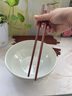 双枪红檀木筷子天然抗菌木筷 家用实木无漆无蜡筷子餐具套装10双 实拍图