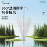 天玮伞业（Tianwei umbrella）16骨透明伞纤维骨抗风自动纯色POE伞简约纯色便捷长柄伞可定制 实拍图