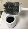 ecoco意可可马桶刷厕所刷马桶刷子套装无死角洗厕所硅胶清洁刷长柄免打孔 落地款-北欧灰 实拍图