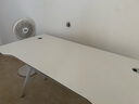 奥伦福特  电脑桌台式家用电竞游戏桌办公书桌简约书房写字桌子 简约白碳纤纹单桌-120*60 升级款电竞桌 实拍图