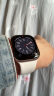 Apple/苹果 Watch Series 10 智能手表GPS款46毫米玫瑰金色铝金属表壳淡桃粉色运动型表带S/M MX293CH/B 实拍图
