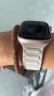 Apple/苹果 Watch Series 10智能手表蜂窝款42毫米玫瑰金色铝金属表壳淡桃粉色运动型表带S/M MWXQ3CH/B 实拍图