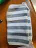 洁丽雅（grace） 洁丽雅条纹毛巾洗脸珊瑚绒彩条干发毛巾速干吸水不掉毛带挂绳 条纹灰 1条 实拍图