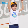 361°童装儿童短袖2025夏季男童短袖t恤男大童夏季短袖上衣 白 130 实拍图