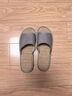 果洛菲亚麻拖鞋男女款四季情侣室内防滑棉麻布地板凉拖 灰色 44/45  实拍图
