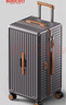 Reebok锐步行李箱PC拉杆箱多功能杯架登机旅行密码箱皮箱子英灰棕20英寸 实拍图
