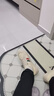 EXUELING一脚蹬男鞋夏季透气薄款针织网布鞋男士夏天帆布休闲板鞋防滑软底 米色 42 (260mm) 实拍图