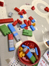Hape(德国)PolyM塑料软积木128粒创趣超值桶装套宝宝生日礼物761815 实拍图