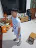 舒贝怡儿童篮球服速干衣男女中大童运动套装透气训练服蓝150 实拍图