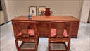 家梦绮2025新款实木办公桌书桌家用写字台办公室老板桌古典大班台组合 1.6办公桌单桌 实拍图