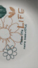 家用陶瓷盘子菜盘餐盘圆盘陶瓷简约风釉下彩简线花朵7英寸早餐盘 7寸早餐盘4个装 实拍图