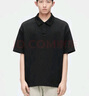 GXG男装 肌理感提花男士休闲时尚翻领POLO衫短袖体恤夏季新品 黑色 XL 实拍图
