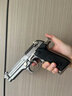 aqk伯莱塔m92全金属玩具枪正品硬弹蛋高级手枪可发射1:1bb黄河牌 高定AQK92（钨钢色-送金属护木） 实拍图