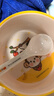 五和（WUHE）辅食碗儿童餐具宝宝吃饭碗卡通带手柄婴幼儿碗耐树脂食品级防烫 萌猴单柄碗300ML+勺子 实拍图