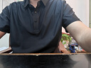 【迪桑特同款】锦纶冰丝polo衫男女款弹力透气冰丝翻领短袖t恤 黑色 XL 【建议体重125-140斤】 实拍图