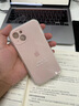 适用原装苹果15promax手机壳液态硅胶iphone14promax新款男女13 精孔*粉白色 iPhone 13 实拍图