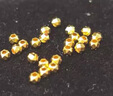 金小貅黄金蹦迪珠999足金爆闪雷瑟珠diy散珠5G足金手链金珠子女编绳送礼 0.82g,3mm蹦迪珠 实拍图