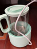 海尔智能恒温电热水壶调奶器婴儿冲泡奶粉 煮茶壶烧水壶 暖奶器温奶器 高硼硅玻璃热水壶 1.35L 恒温热水壶绿色 实拍图