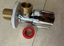 九牧王纯铜三角阀全铜加厚角阀黄铜热水器家用开关止水阀冷热水4分通用 全铜冷热水加厚角阀【两只】 实拍图