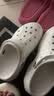 卡骆驰（CROCS）贝拉洞洞鞋沙滩鞋包头女鞋厚底拖鞋|210062 白色-100（含智必星） 35 (210mm) 实拍图
