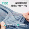蓓安适一次性内裤男纯棉旅行便携免洗短裤双档平角灰蓝四条装 XXL码 实拍图