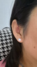 Lnieer韩国fever同款施家珍珠耳钉女999足银名媛澳白养耳洞新款耳环耳饰 施家珍珠耳钉【8mm】999足银 实拍图