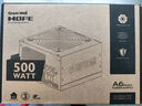 长城（Great Wall）额定500W HOPE-6000DS电脑电源 （双8PIN/75cm长线材/温控风扇/宽幅/独立开关） 实拍图