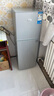 小黄鸭 178升冰箱双门 冷藏冷冻小型家用宿舍租房电冰箱小巧不占地 一级能效省电节能 126L【一级能效，租房省电款】 银色 实拍图