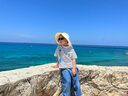卡尔美（KELME）儿童防晒帽遮阳帽子夏季防紫外线男女童披风大帽檐海边沙滩太阳帽 实拍图