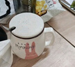 瓷魂陶瓷卡通杯情侣马克杯带盖带勺水杯子清新可爱牛奶咖啡杯粉色小兔 实拍图