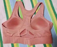 浪莎高强度运动内衣女防震大胸瑜伽背心跑步训练健身文胸bra 粉色 L 实拍图