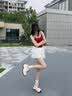 迪芙斯星期六旗下老爹鞋女款2025年新款夏季增高厚底透气休闲运动鞋百搭 米色/红色 37 实拍图