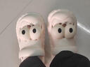 梵昇昱洞洞鞋女2026夏季外穿居家踩屎感海边沙滩厚可爱底包头拖鞋凉拖 白色洞洞鞋【搞怪大眼】 跟高3cm 36-37 偏小一码 实拍图