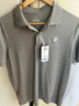 特步短袖T恤男装新款透气耐磨t恤翻领polo衫速干冰丝感休闲运动服上衣 泥土灰(速干翻领) M /170 实拍图