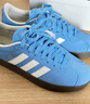 adidas T头鞋 VL COURT复古板鞋德训鞋男女阿迪达斯轻运动   蓝色/亮白/树脂黄(推荐女生选小半码)   37 实拍图