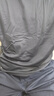 迪卡侬短袖速干衣男训练宽松半袖上衣运动t恤男RUNM2501394黑色T恤L 实拍图